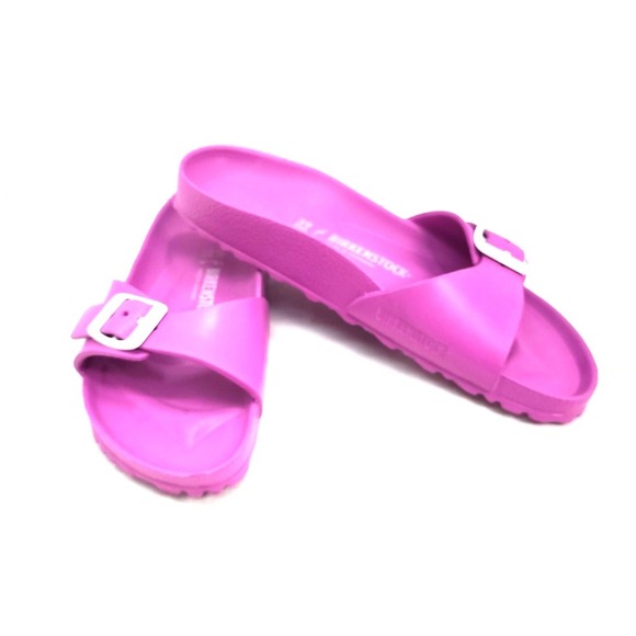 Birkenstock Shoes - Birkenstock Sandals Madrid Essentials EVA Womens 39 US 8-8.5 Pink Slide Beach